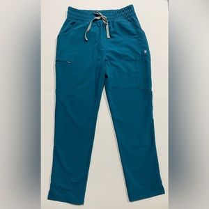 Figs Pacific Blue Yola High Waisted Scrub Pants